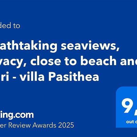 נידרי Villa Pasithea - Breathtaking Seaviews, Infinity Pool, Privacy, Close To The Beach מראה חיצוני תמונה